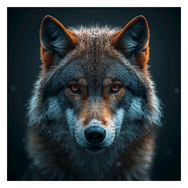 Majestic Wolf with Fire View