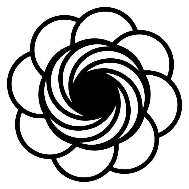 Kosmische Vortex-Blume