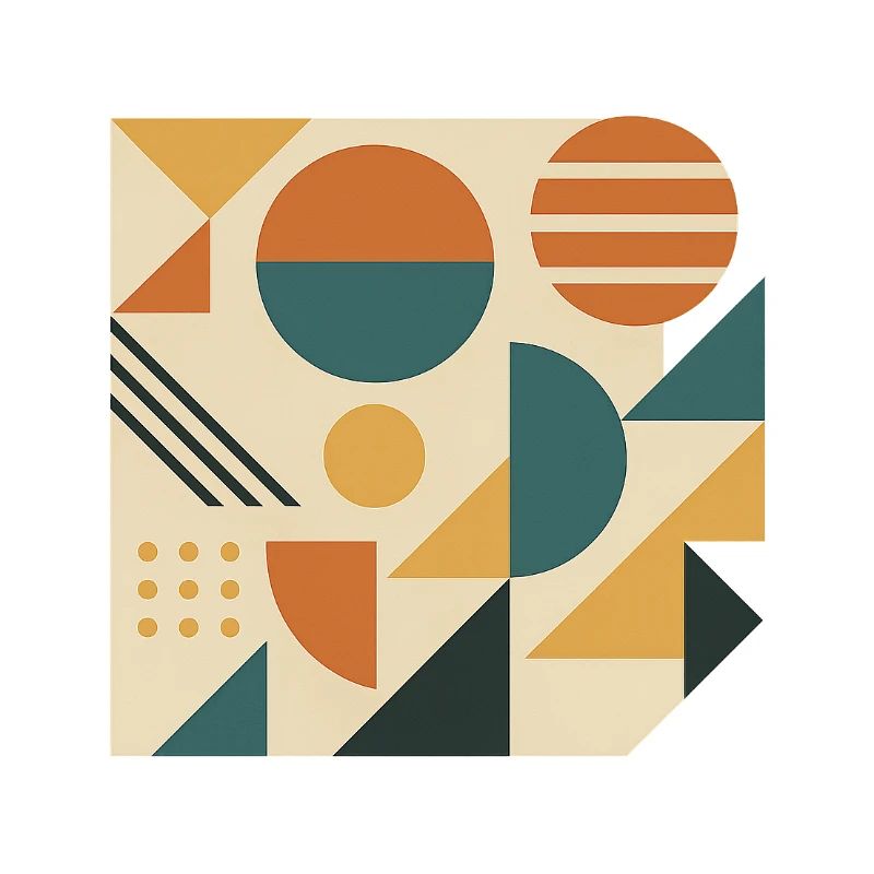 Geometric Color Tiles Pattern