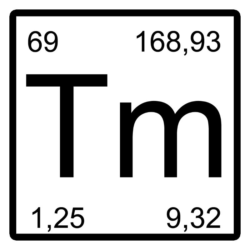 Conception des éléments de thulium