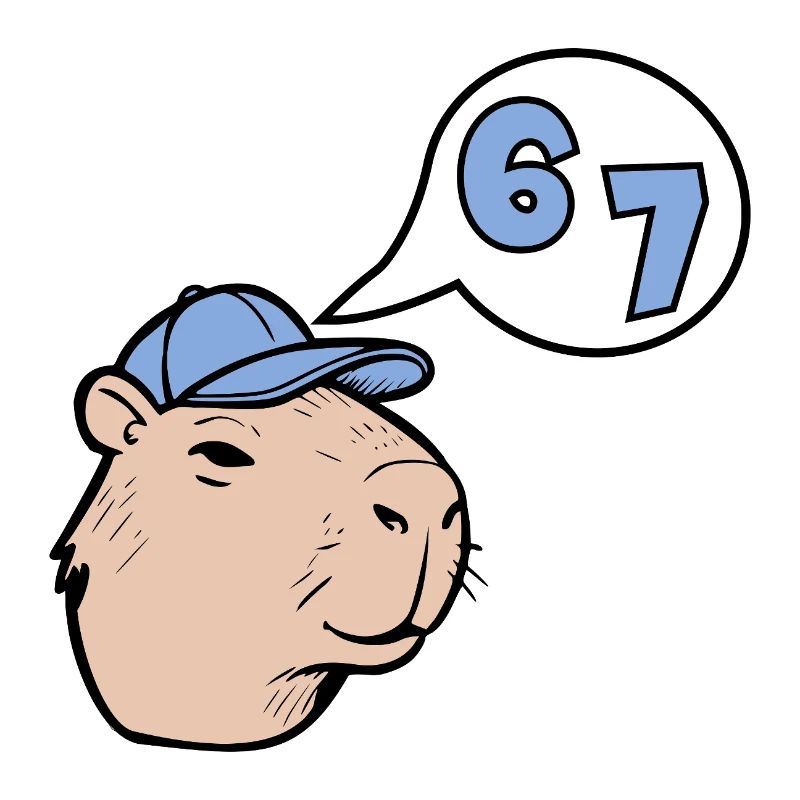 Capybara Six Seven - Answer 67