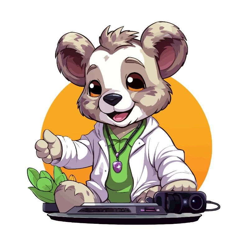 Tech-Koala Creator in retro look