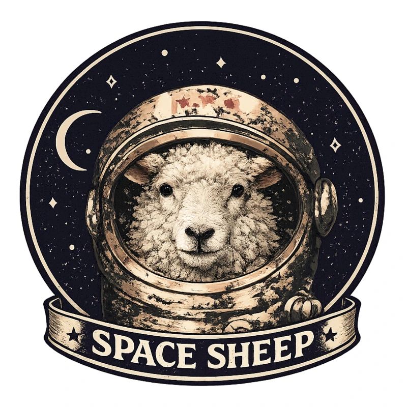 Astronaute mouton de l’espace