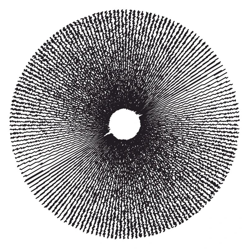 Radial Sunburst Ring Pattern