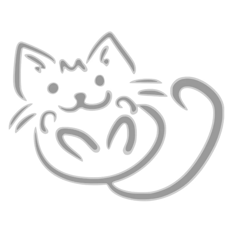 Graue Katze