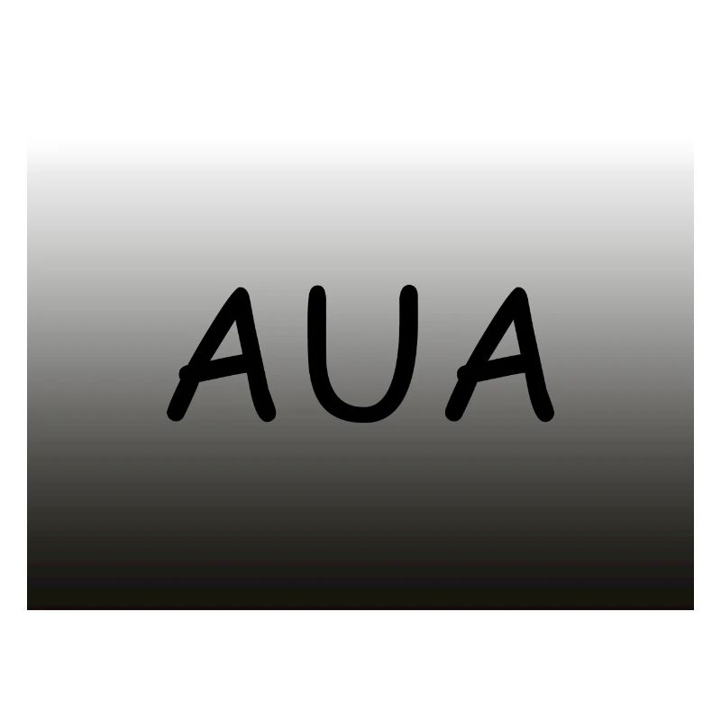 Lettering Aua horizontal with gradient