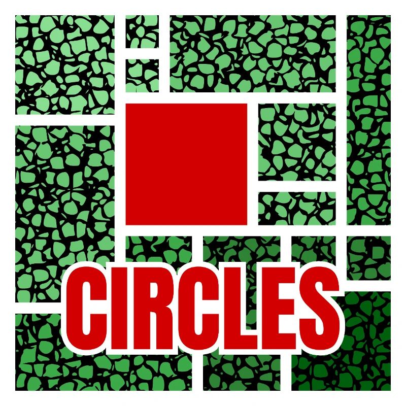 Abstraction tachetée de vert