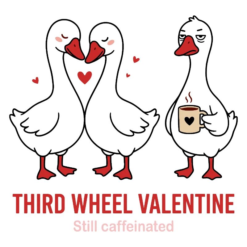 Third Wheel Valentine - Single Kaffee Design