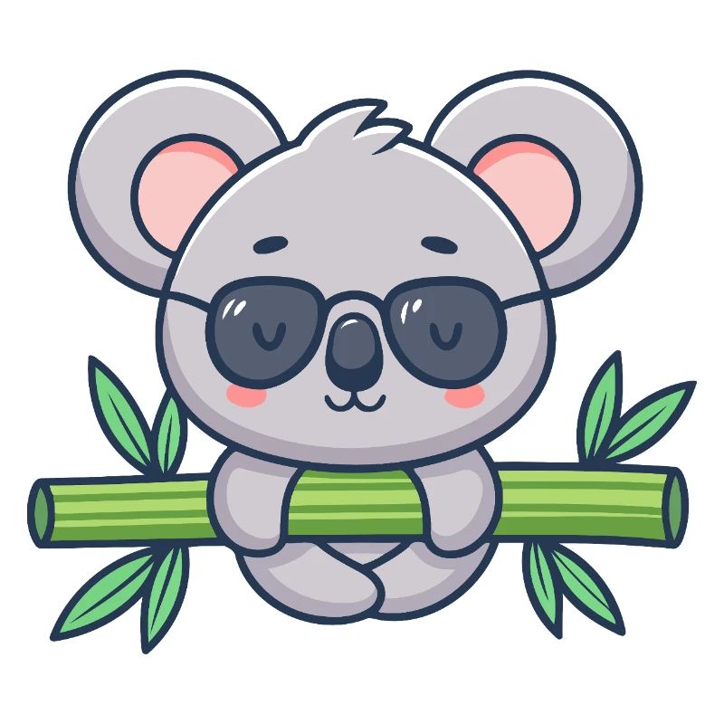 Koala on Solar Bamboo