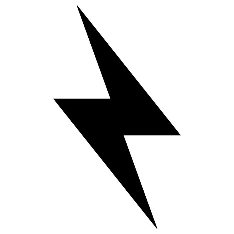 Blitz Design / schwarzer Blitz