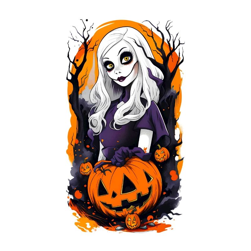 Halloween Grusselige Mädchen Puppe