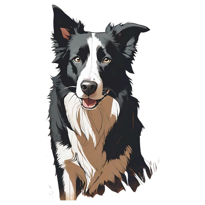 Border collie silhouette