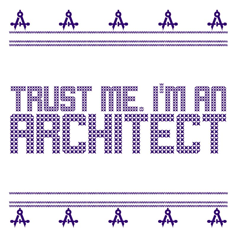 Architecte laid noël pull, professions zirkel