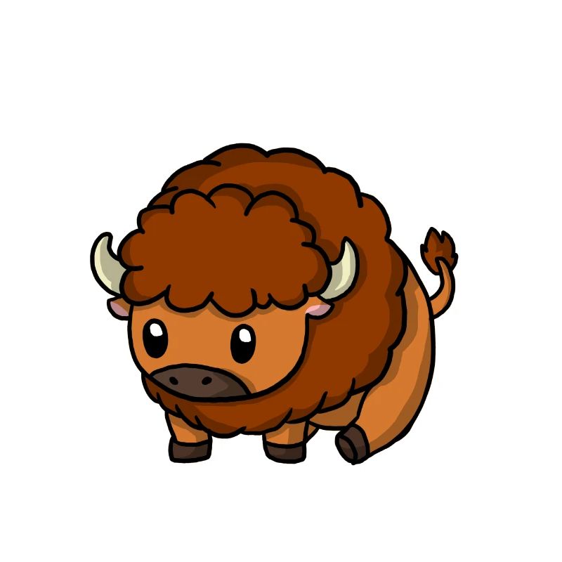 Cute Bison Costume Bison Gift Idea