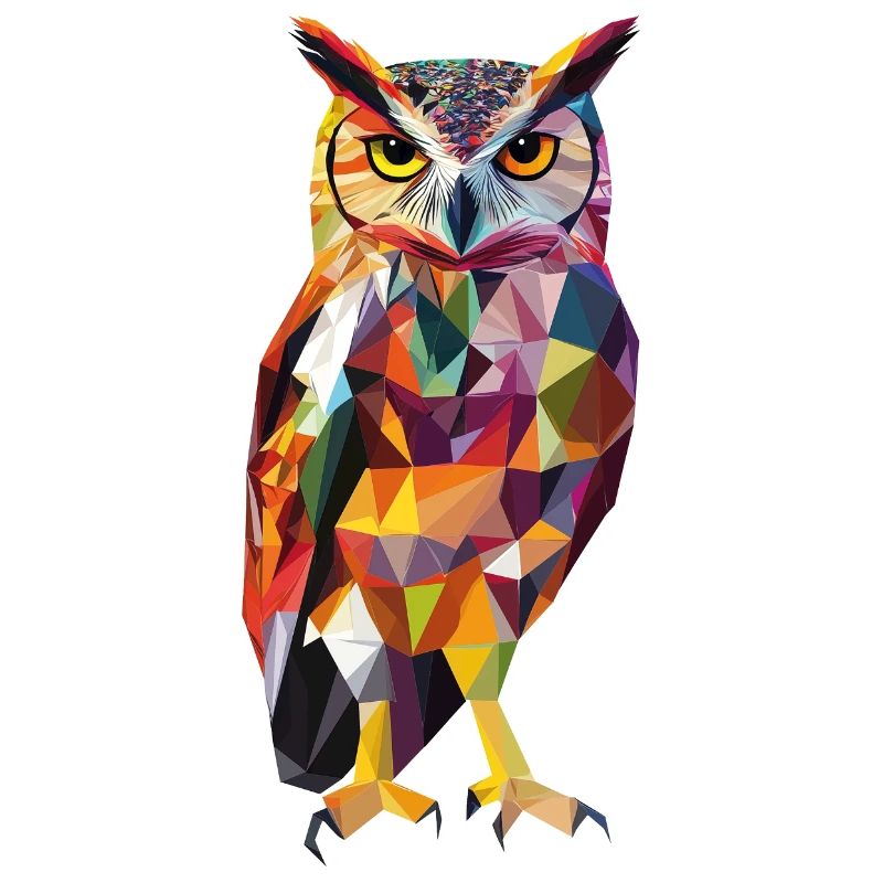 Low Poly Owl – un design moderne pour les petits malins