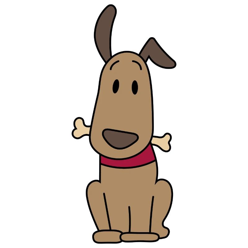 Dog with bones