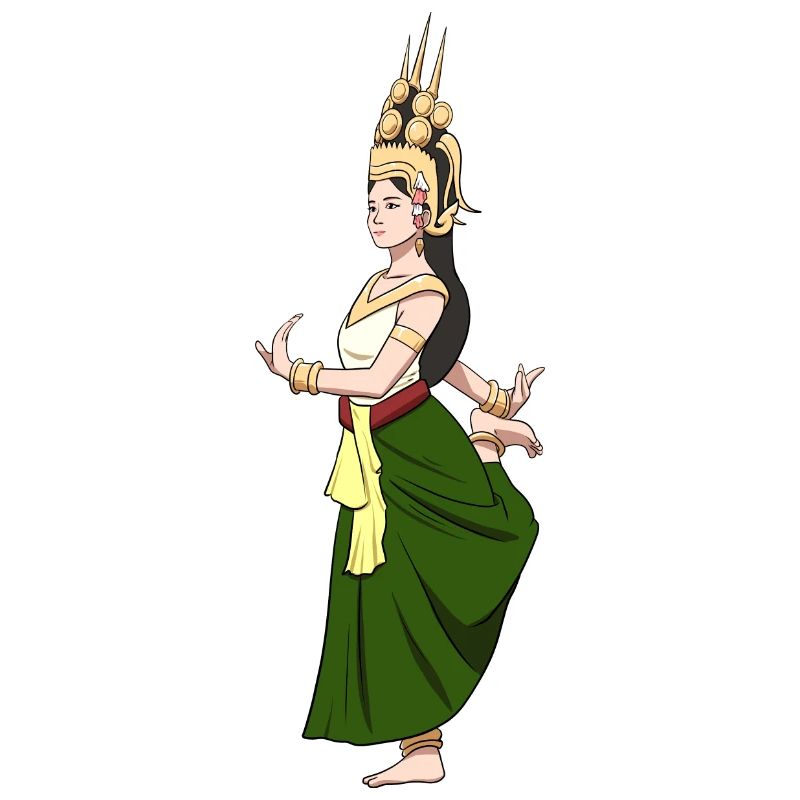 Cambodia Tradition Dance Khmer Apsara I Gift