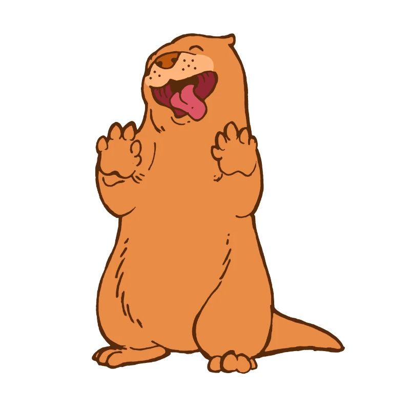 Otter dancing