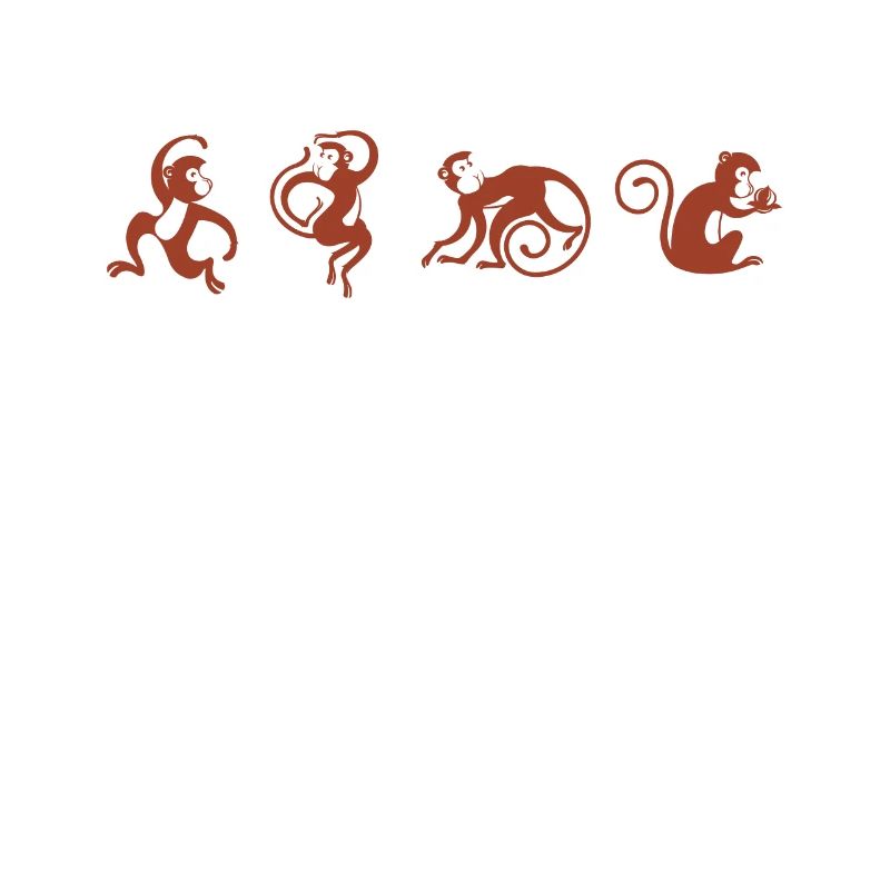 Monkey circus monkey funny design graphic