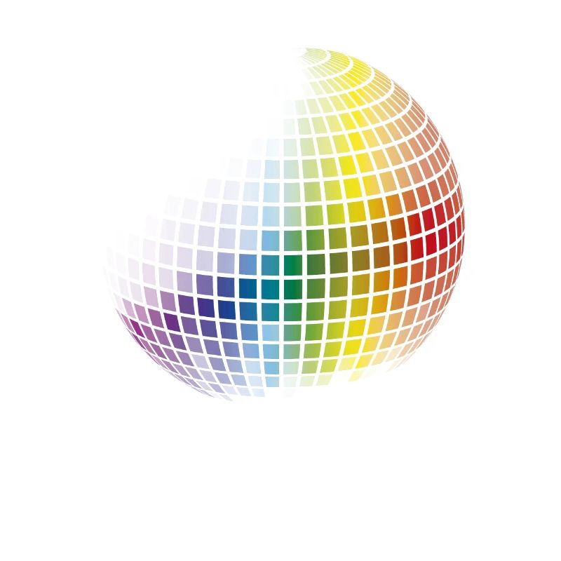 Regenbogen-Disco-Kugel