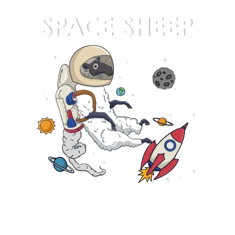 Space Sheep Awesome Astronaut Galaxy Explorer