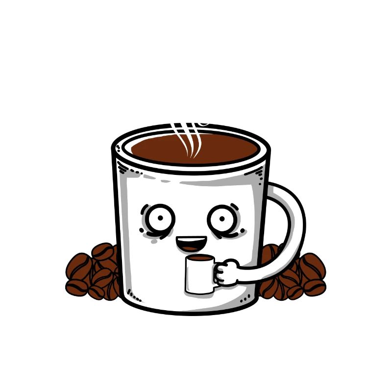 Kaffee Kaffeebohnen Coffee Tasse Kostüm Geschenk