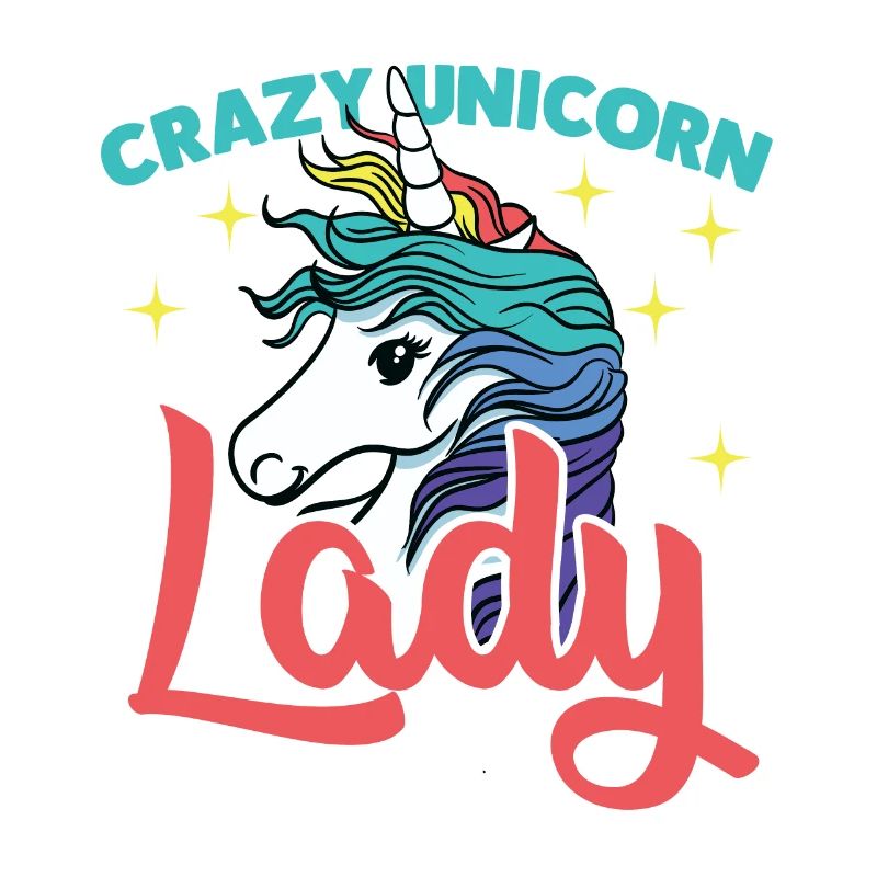 wunderschöne Einhorn Lady mit Sternchen