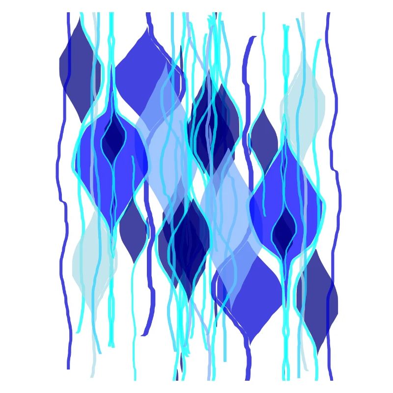 Fleda Mouse Design: Abstract Drop Shapes