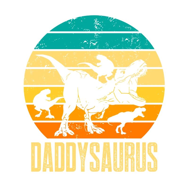 Papasaurus Papasaurus Tiranosaurus Rex de couleur