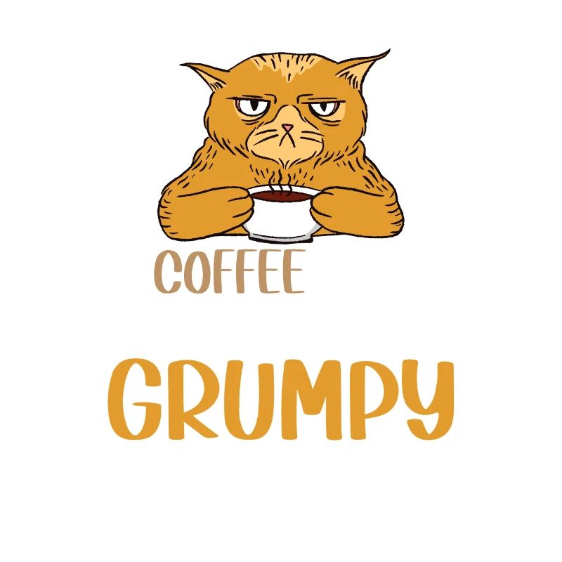Kaffee Kaffeebohne Grumpy Katze Büro Montag