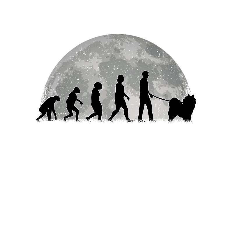 Samojede Evolution Mond Schlittenhund Samojeden