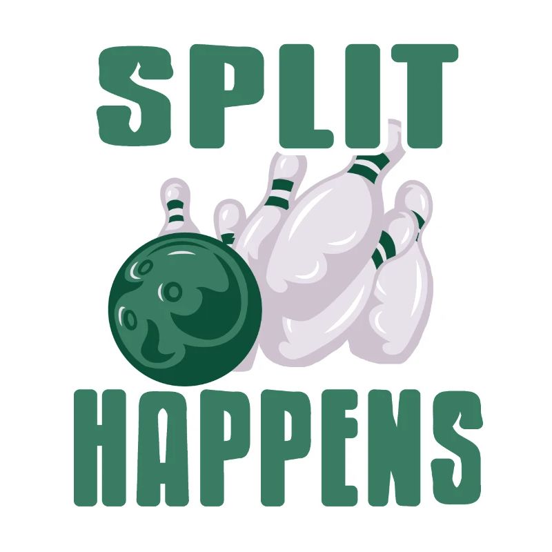 Split Happens Awesome Bowling Designs T-Shirt