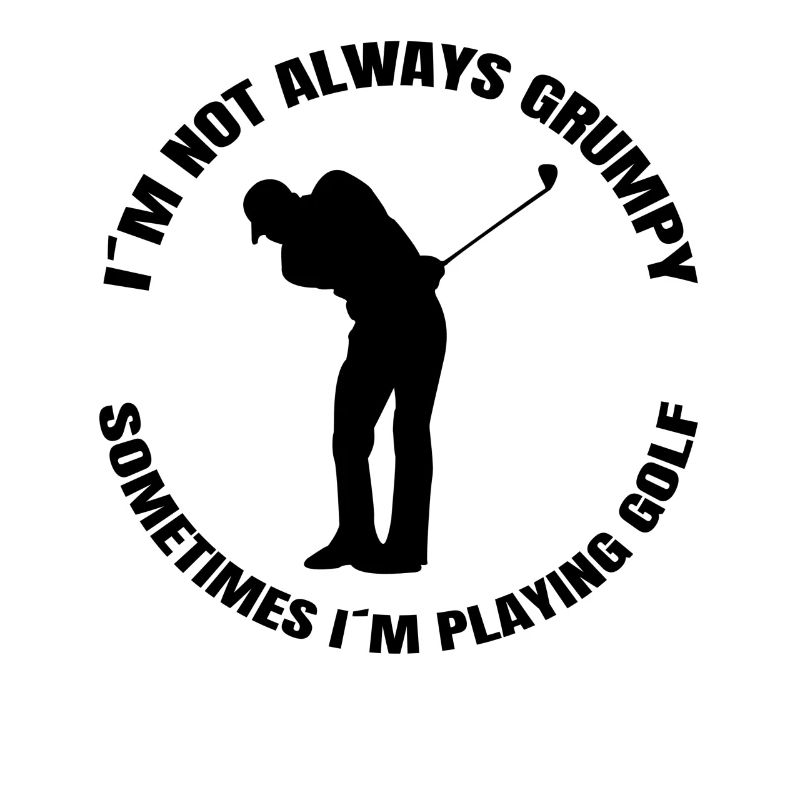 Golf Golfspieler Golfschläger Spruch Golfball