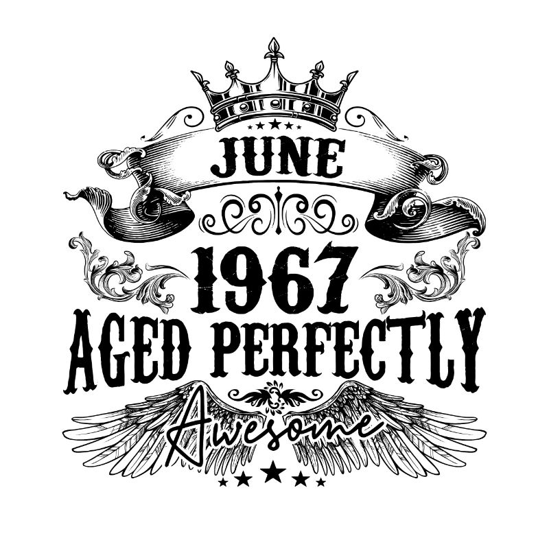 1967| June Aged Perfectly 1967 Geburtstagsgeschenk