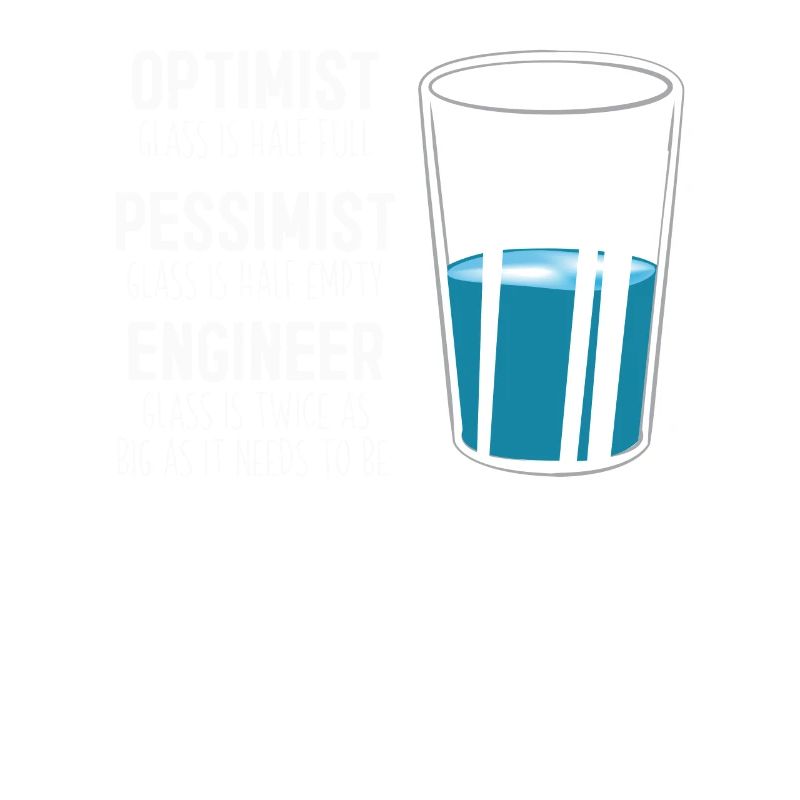 Funny Engineering Computer Civil Optimist Glass