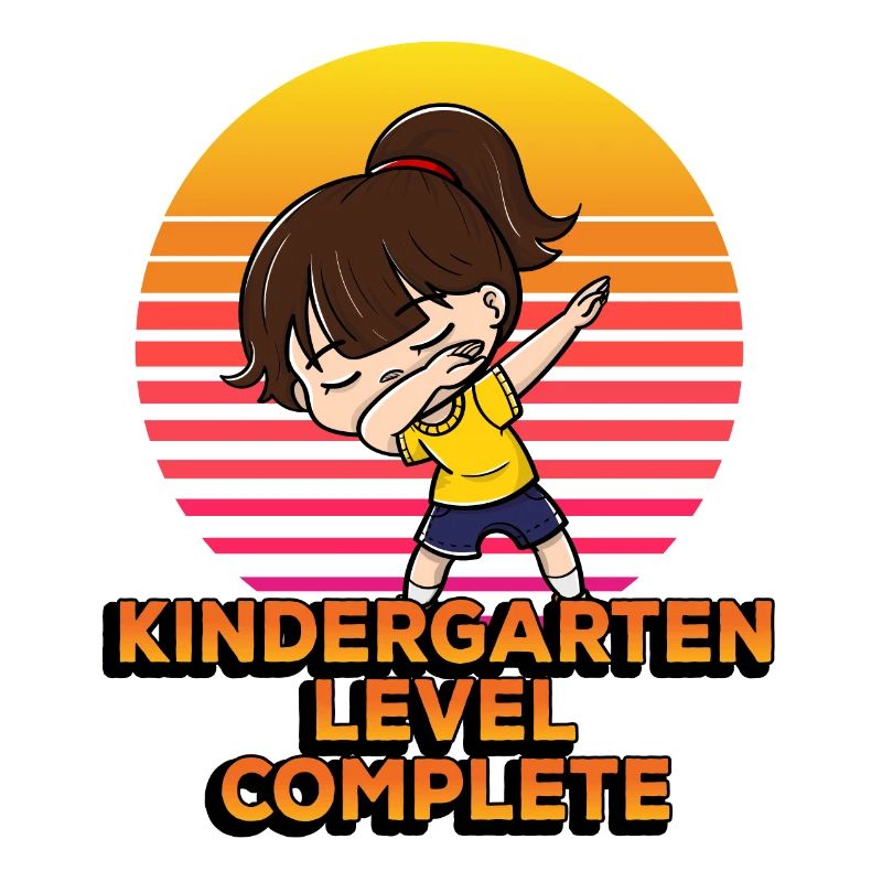 Kindergarten Level Complete Funny Dabbing Student