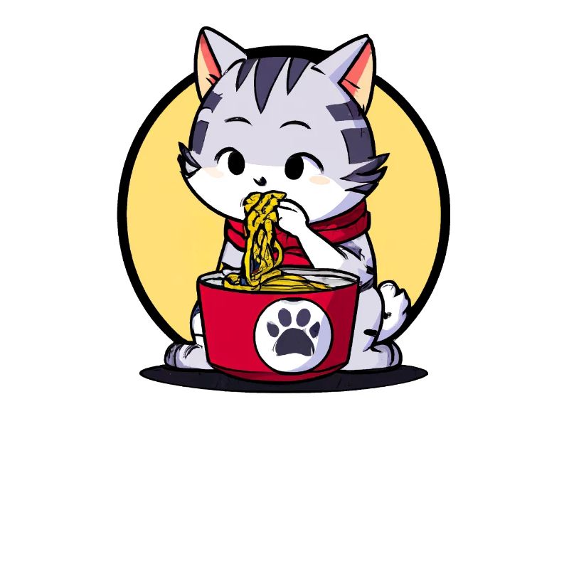 Cute Cat Eats Ramen - Anime - Manga