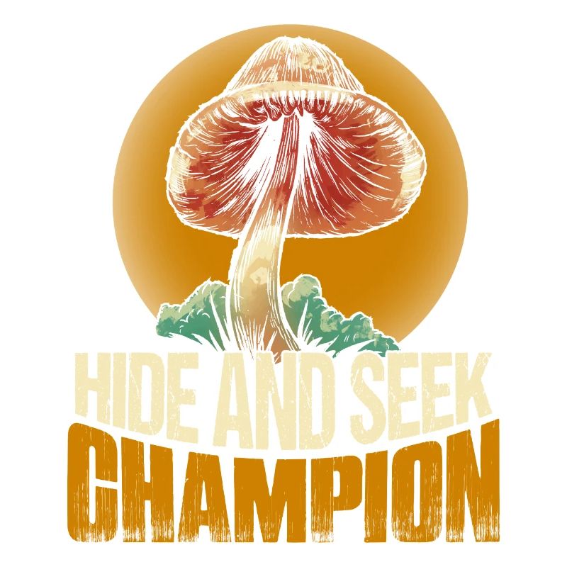 Champignon mycologue champion de cache-cache
