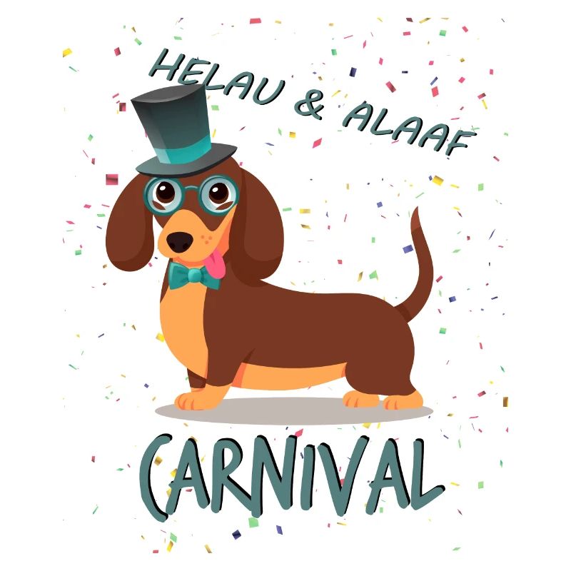 Gentleman, Teckel, Carnaval, Carnaval, Helau Alaaf