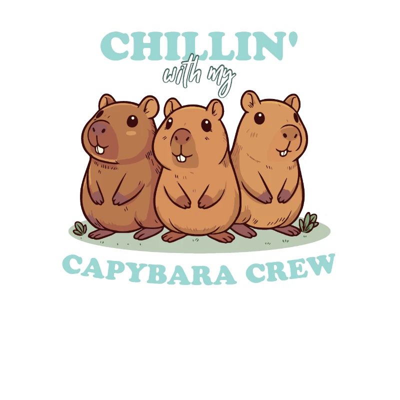 Avec mes amis Capybara