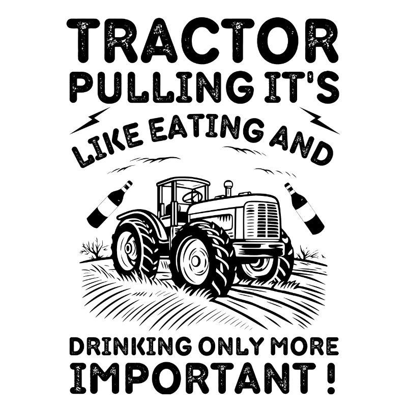 Tractor drinking farming