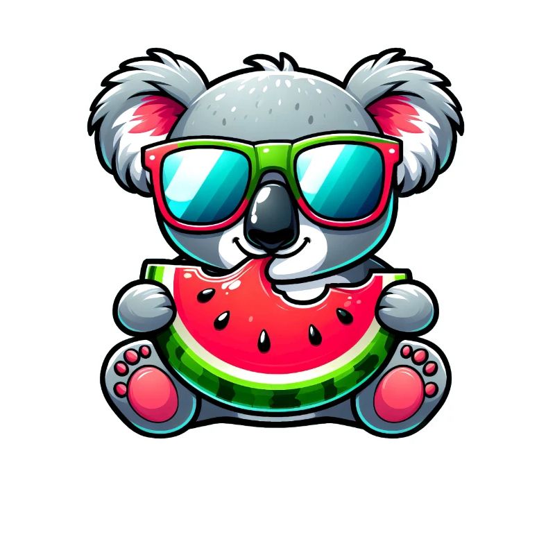 Motif d’été de pastèque Koala
