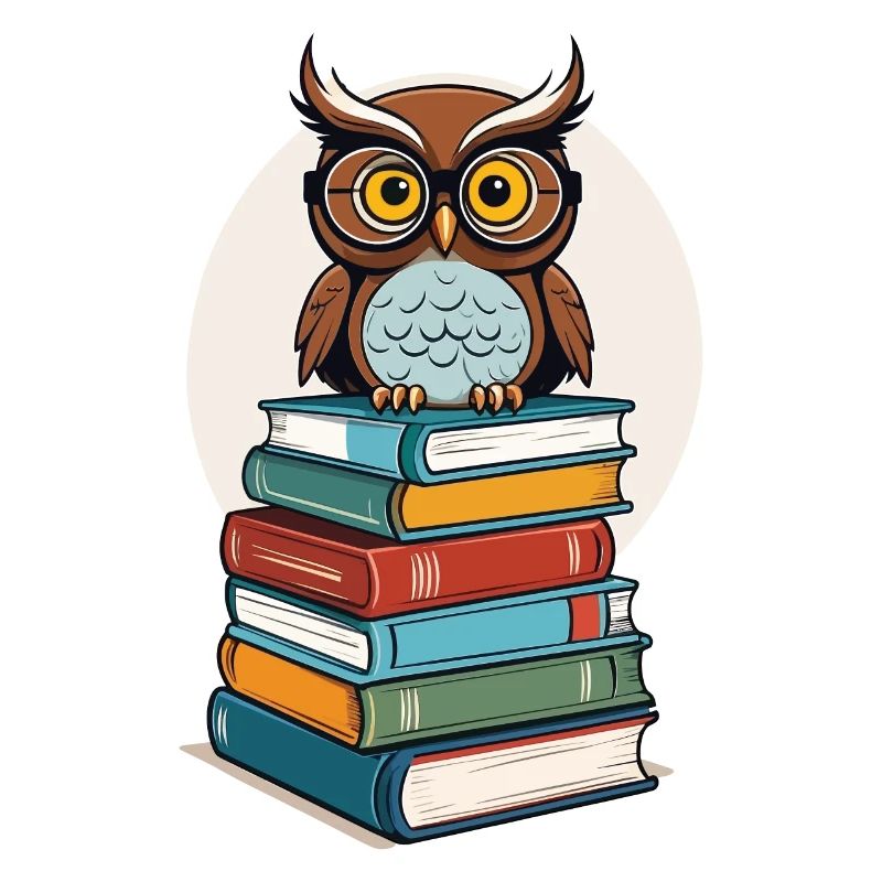 Bücher Eule Eulen Liebhaber Süße Buch Illustration