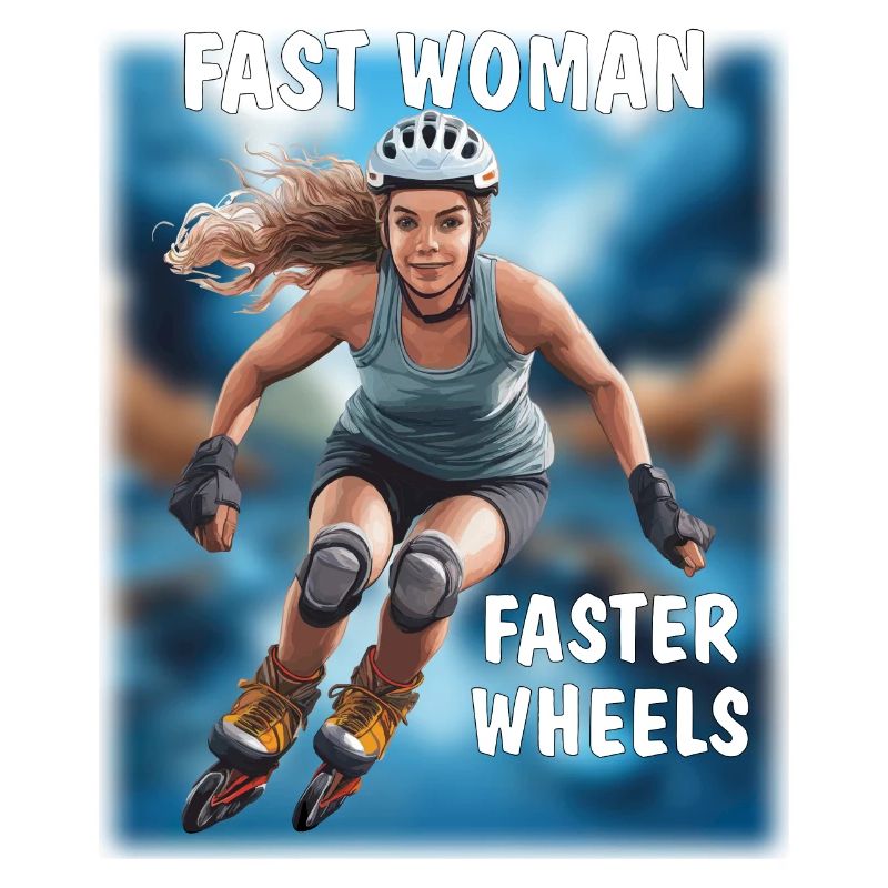 FEMME RAPIDE, ROUES PLUS RAPIDES