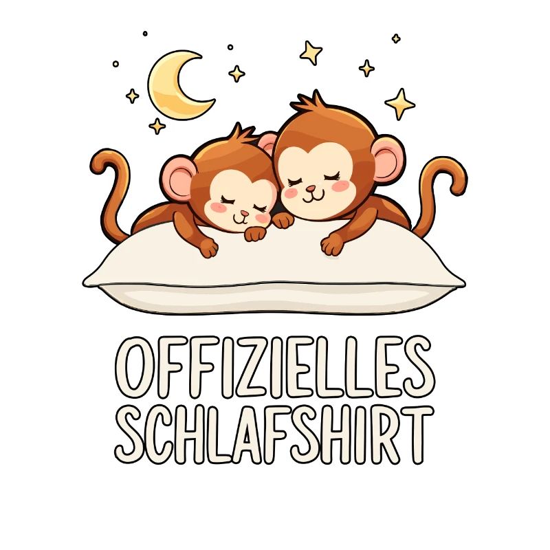 Official Sleep Shirt Monkey Monkey Pair