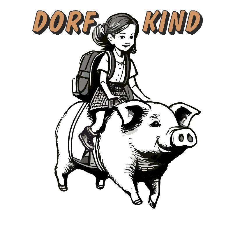 SCHWEIN KIND MÄDCHEN