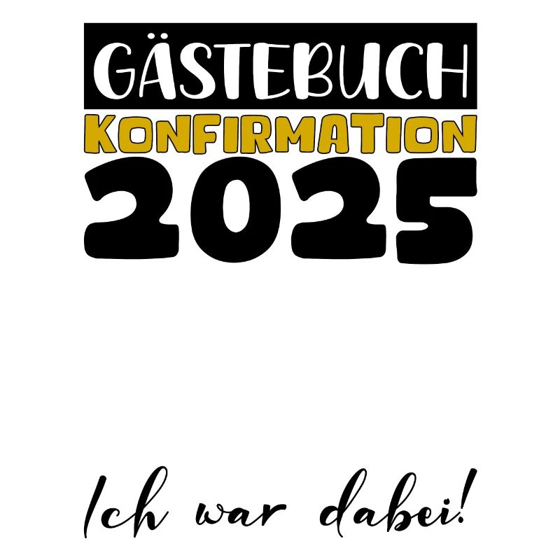 Konfirmation 2025 Gästebuch Deko Mädchen Jungen