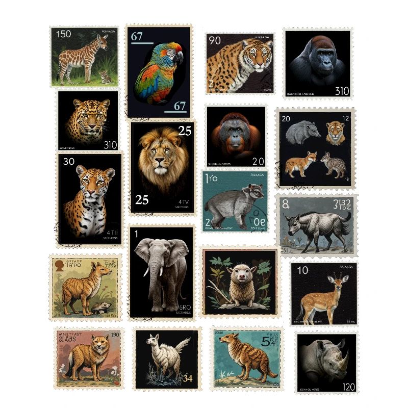 Timbres-poste Animaux du monde
