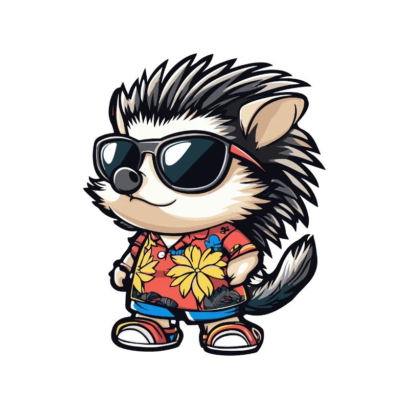 Igel Comic Lustig Sommer
