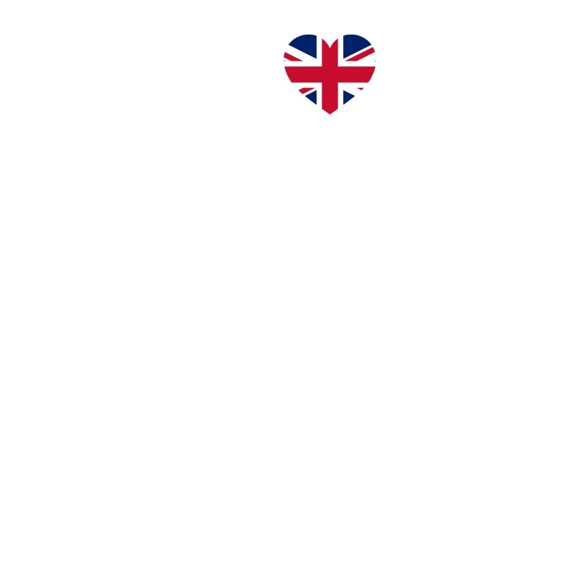 J’aime Londres Tour Eiffel Cool Heart Drapeau Angleterre